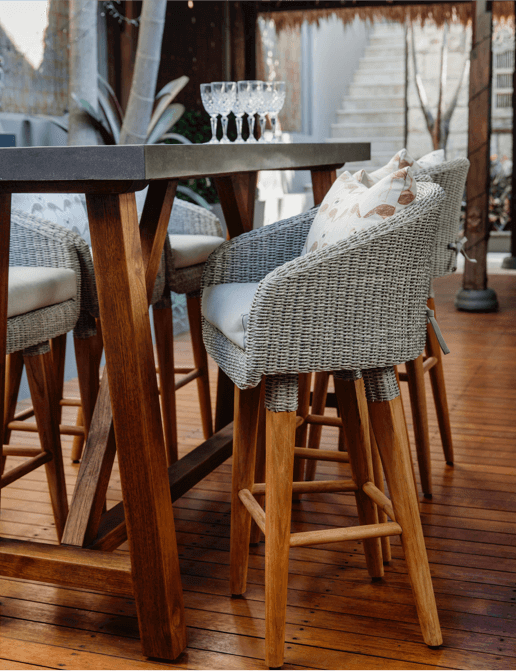 Wicker Bar Stool Osier Belle