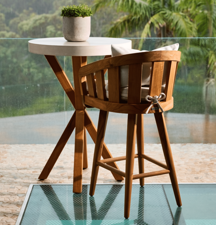 75cm Round Concrete Bar Table - 1