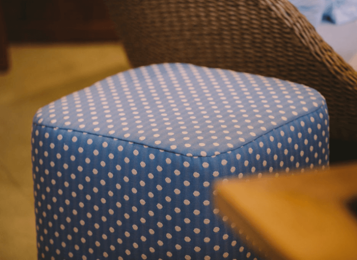 French pouf square