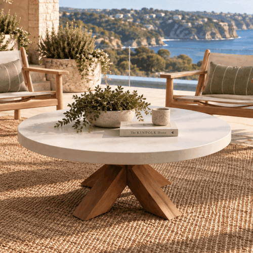 Outdoor Concrete Coffee Table