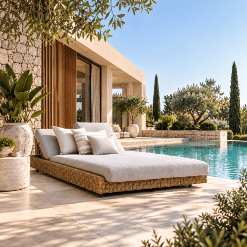 Frappant Outdoor Sunlounger