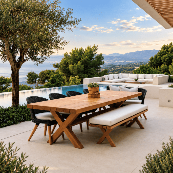 Outdoor Heritage Teak Dining Table Rectangle - 1