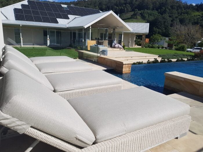 Frappant Single Outdoor Sunlounger - 2