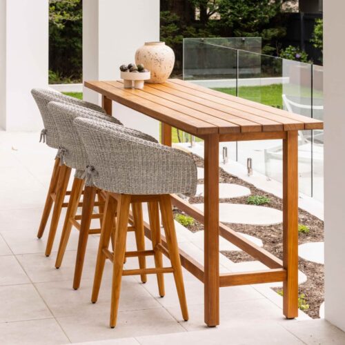 Outdoor Teak Bar Table