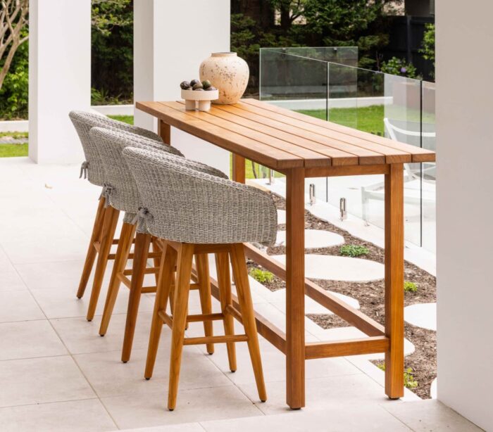 Outdoor Teak Bar Table - 1