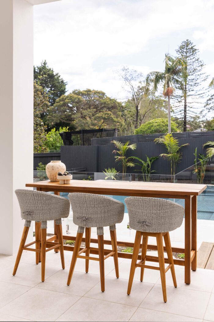 Outdoor Teak Bar Table - 5