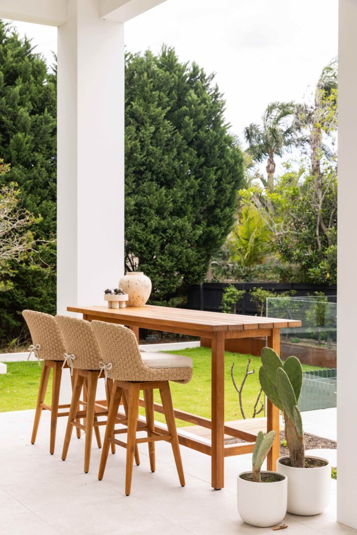 Outdoor Teak Bar Table - 4