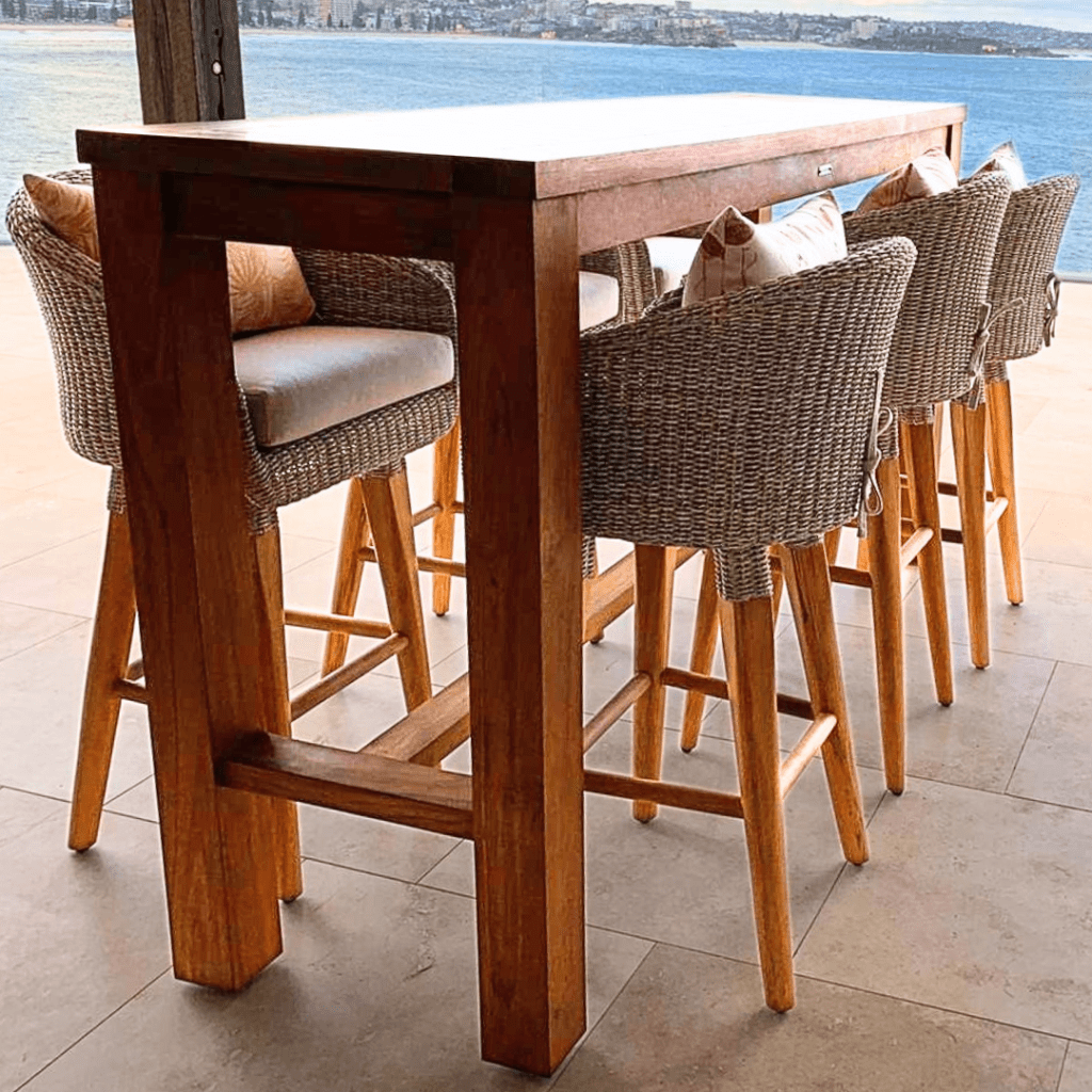 Teak bar table outdoor furniture Teak bar table outdoor furniture best outdoor furniture for coastal areas