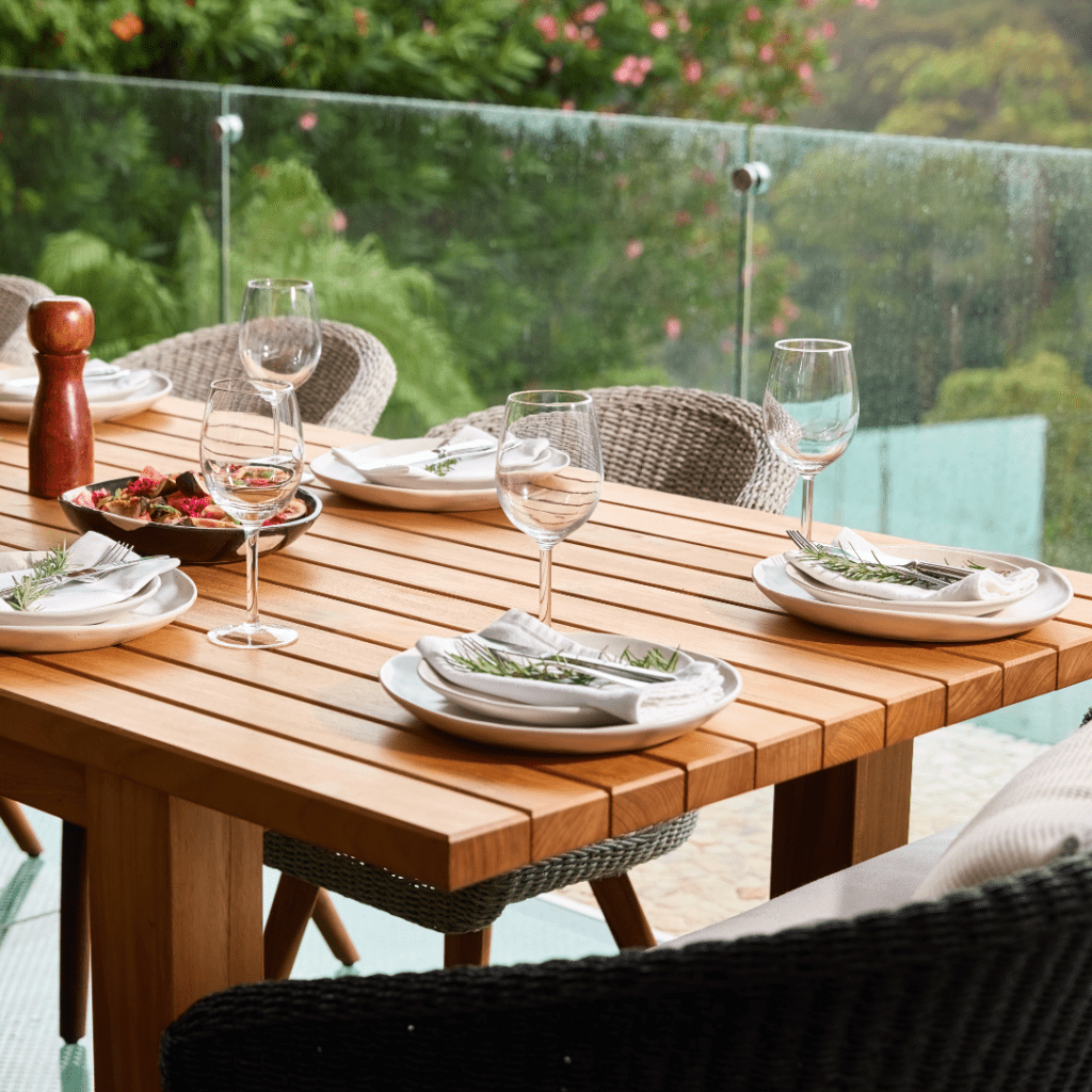 Outdoor dining tables