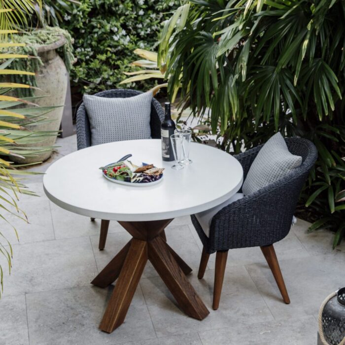 100cm Concrete Dining Table 30% OFF - 1