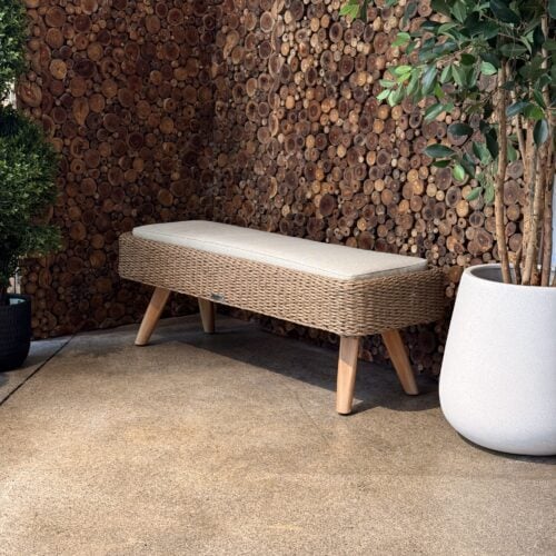 Tressé Long Table Ottoman 60% OFF