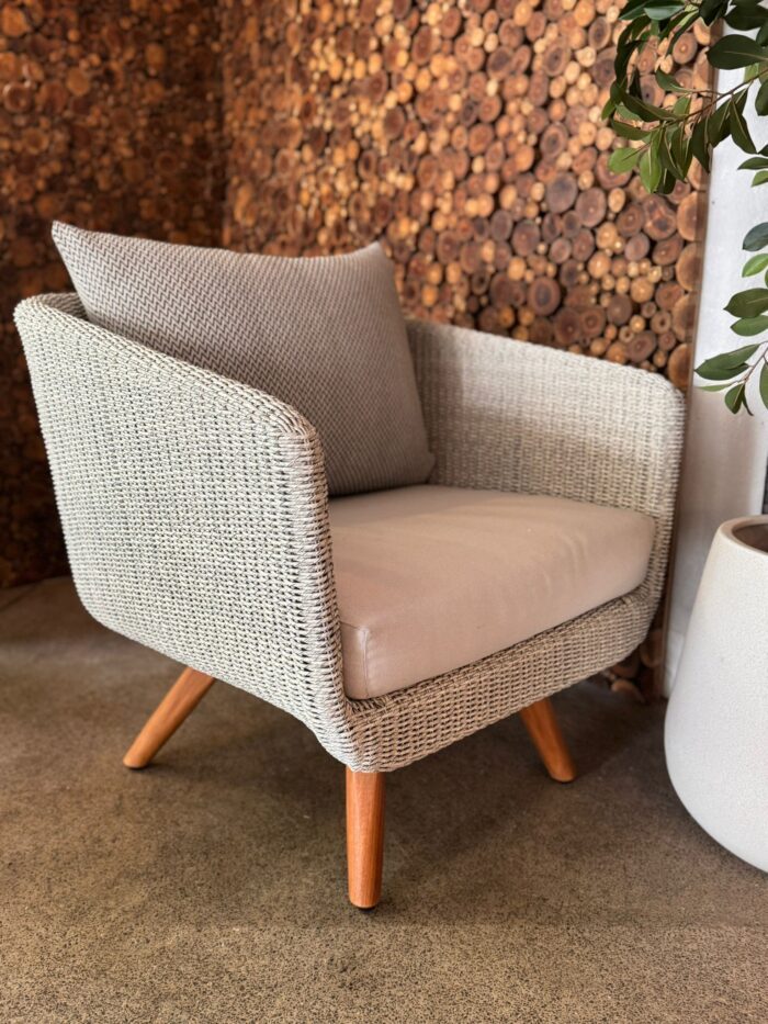 Tressé Armchair Silver Grey Thin 30% OFF