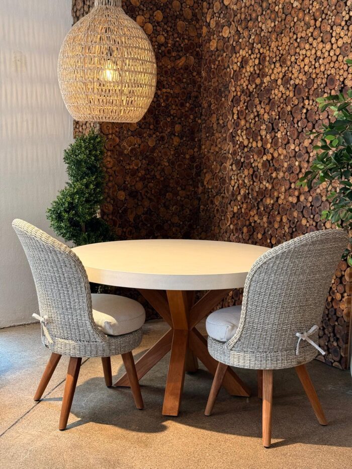 120cm Concrete Dining Table - 1