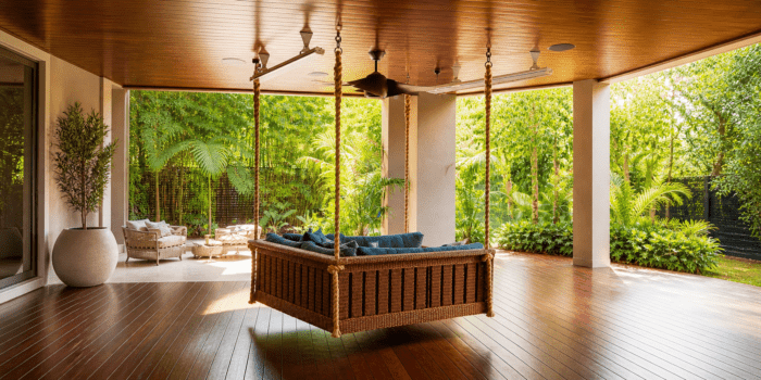 Outdoor Hanging Lounge - 1