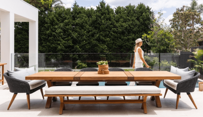Outdoor Heritage Teak Dining Table Rectangle - 3