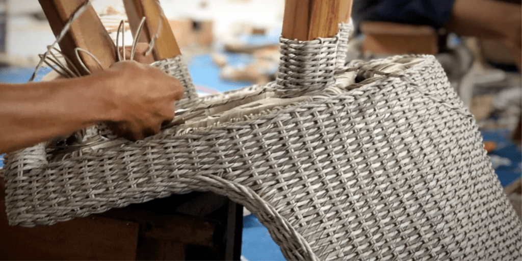 Osier belle weaving