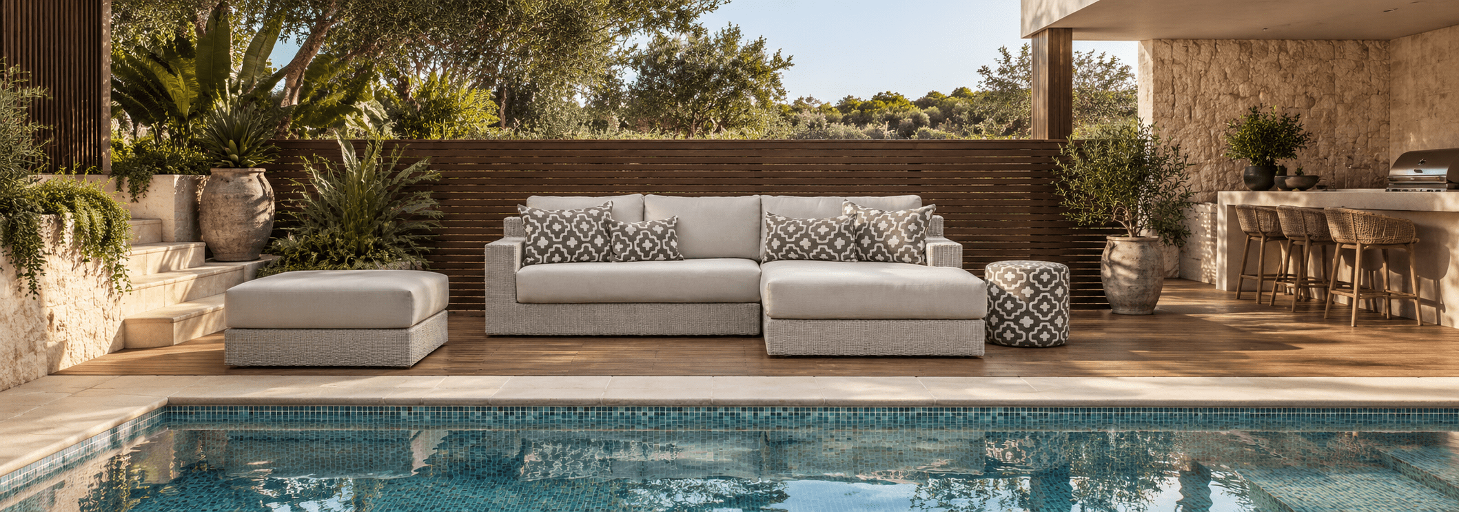 All weather luxury outdoor furniture