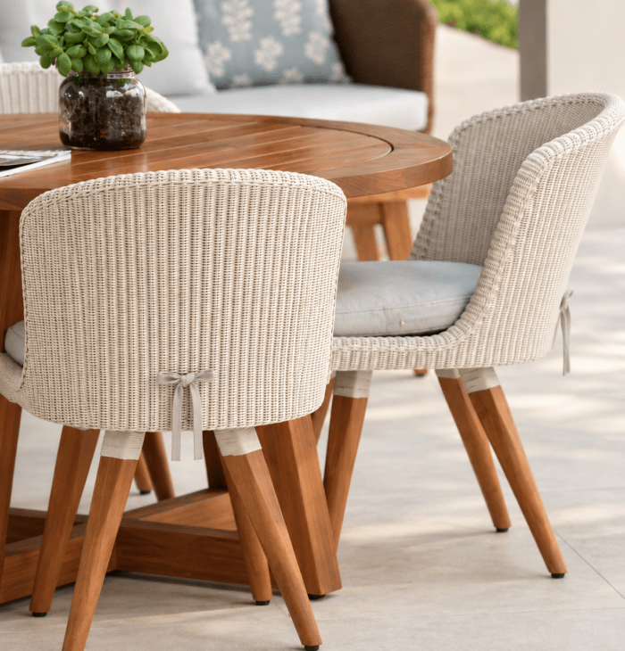 Outdoor Armless Dining Chair - 1