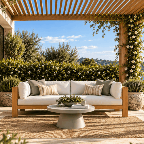 Teak Outdoor Sofa