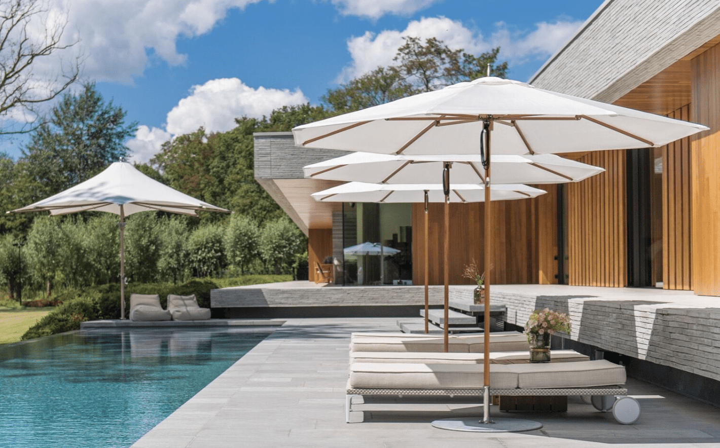 Tuuci parasols osier belle luxury outdoor furniture