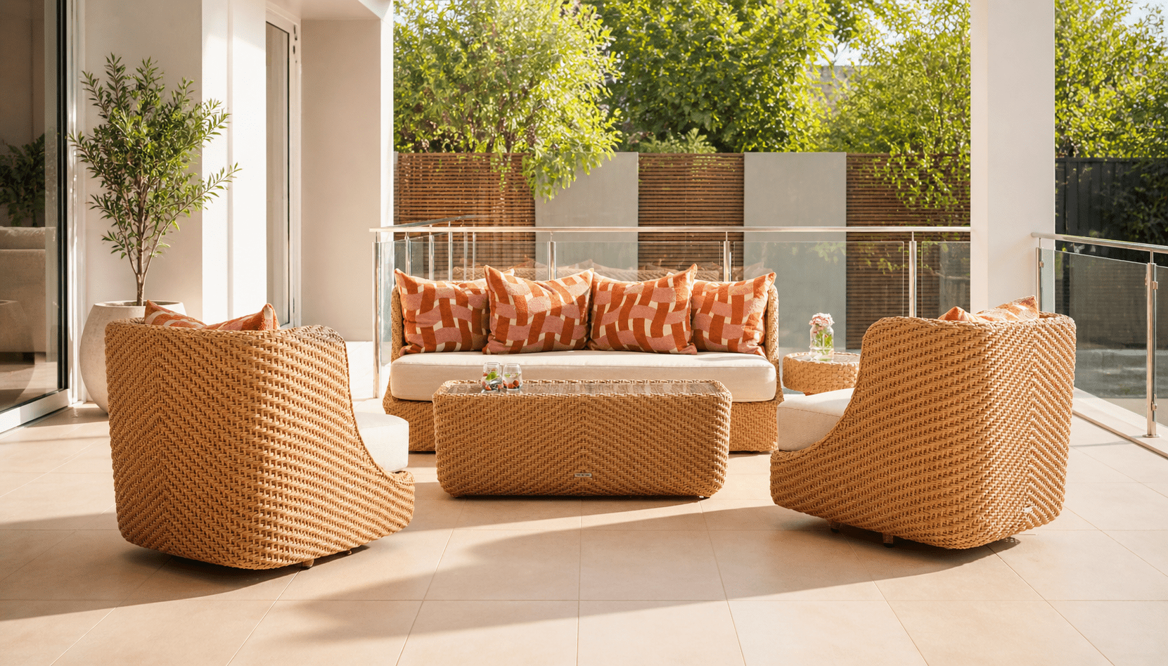 Wicker enduring luxury outdoor furniture