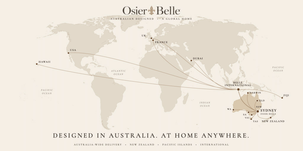 Osier belle delivery map high res